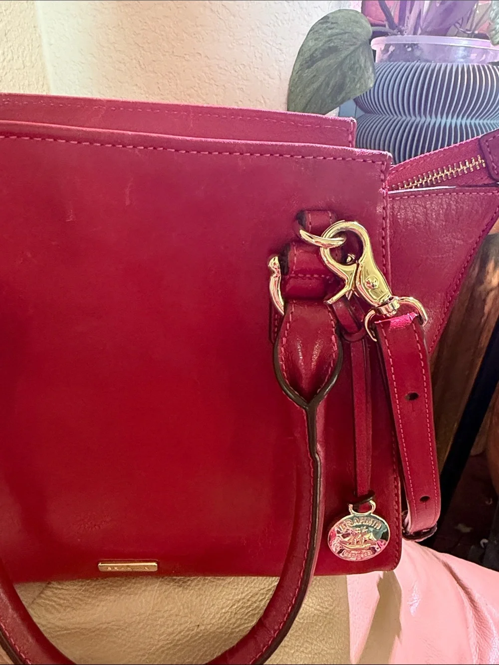 Brahmin Mini Priscilla Fuchsia Topsail